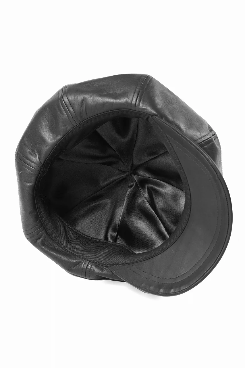 ISAMU KATAYAMA BACKLASH CASQUETTE / MONOCHROME LUXURY STEER (BLACK) - Image 11