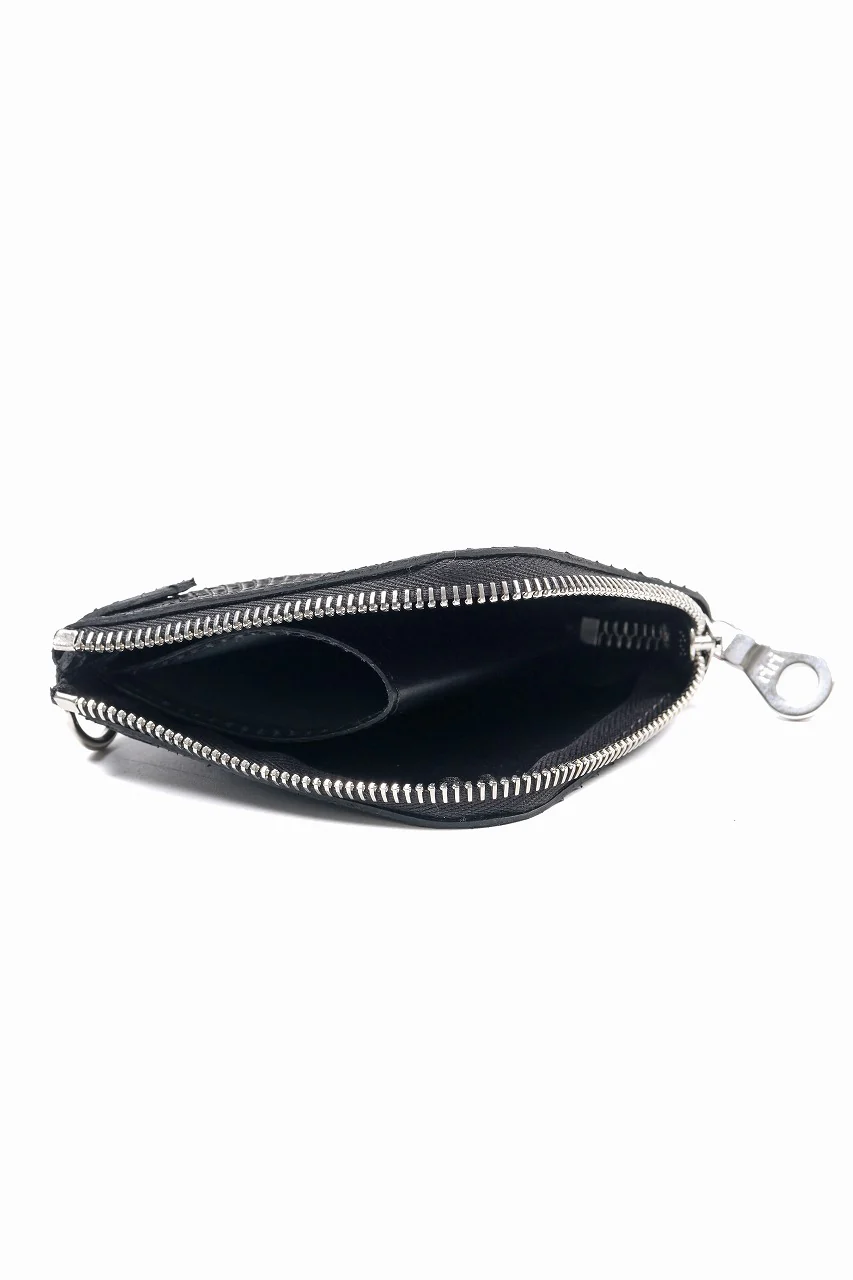 ISAMU KATAYAMA BACKLASH COIN PURSE / PYTHON LEATHER (BLACK) - Image 10