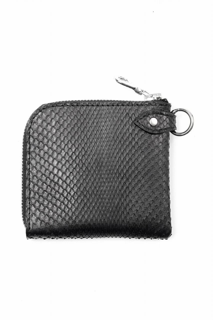 ISAMU KATAYAMA BACKLASH COIN PURSE / PYTHON LEATHER (BLACK) - Image 2