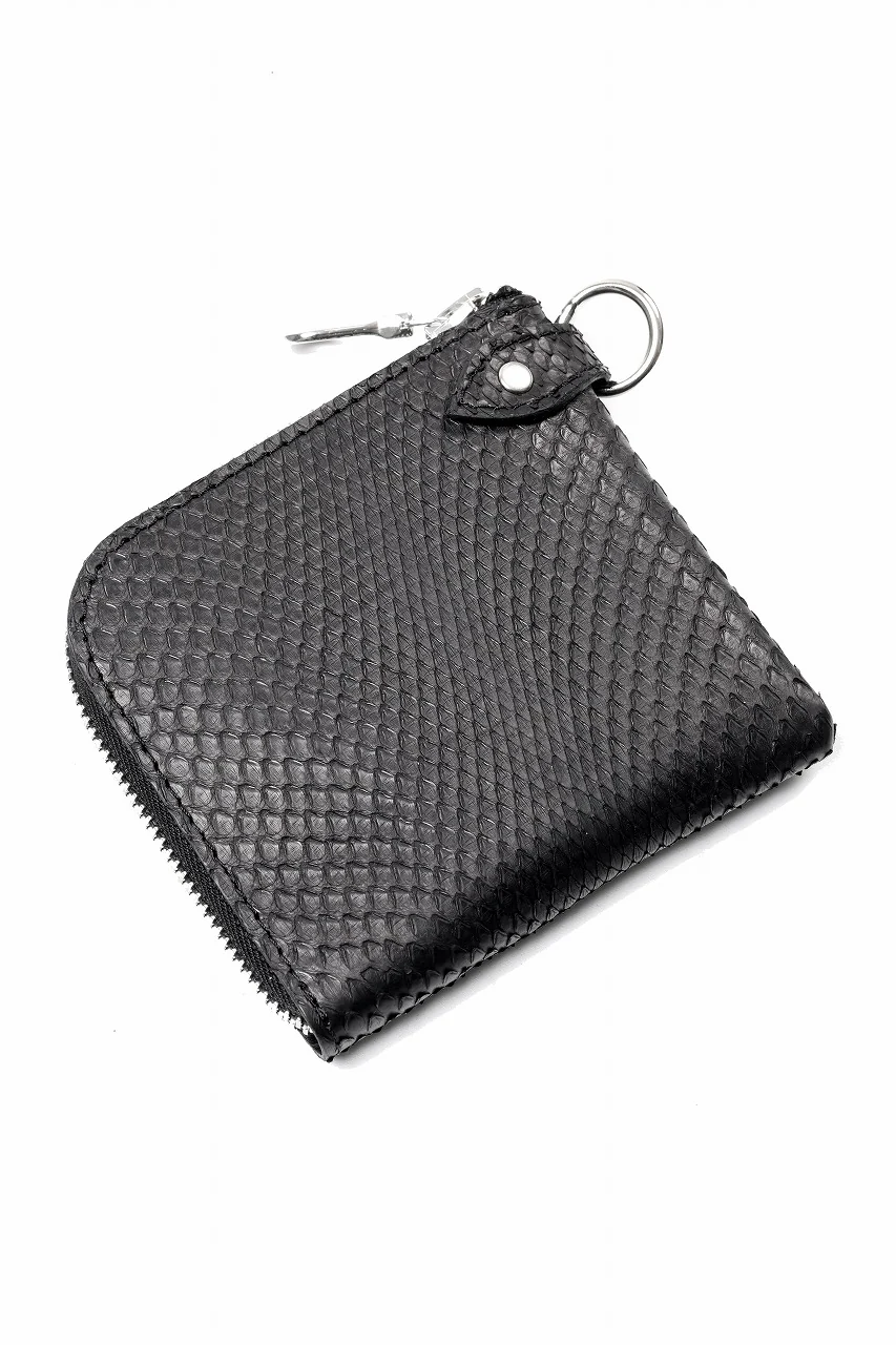 ISAMU KATAYAMA BACKLASH COIN PURSE / PYTHON LEATHER (BLACK) - Image 3