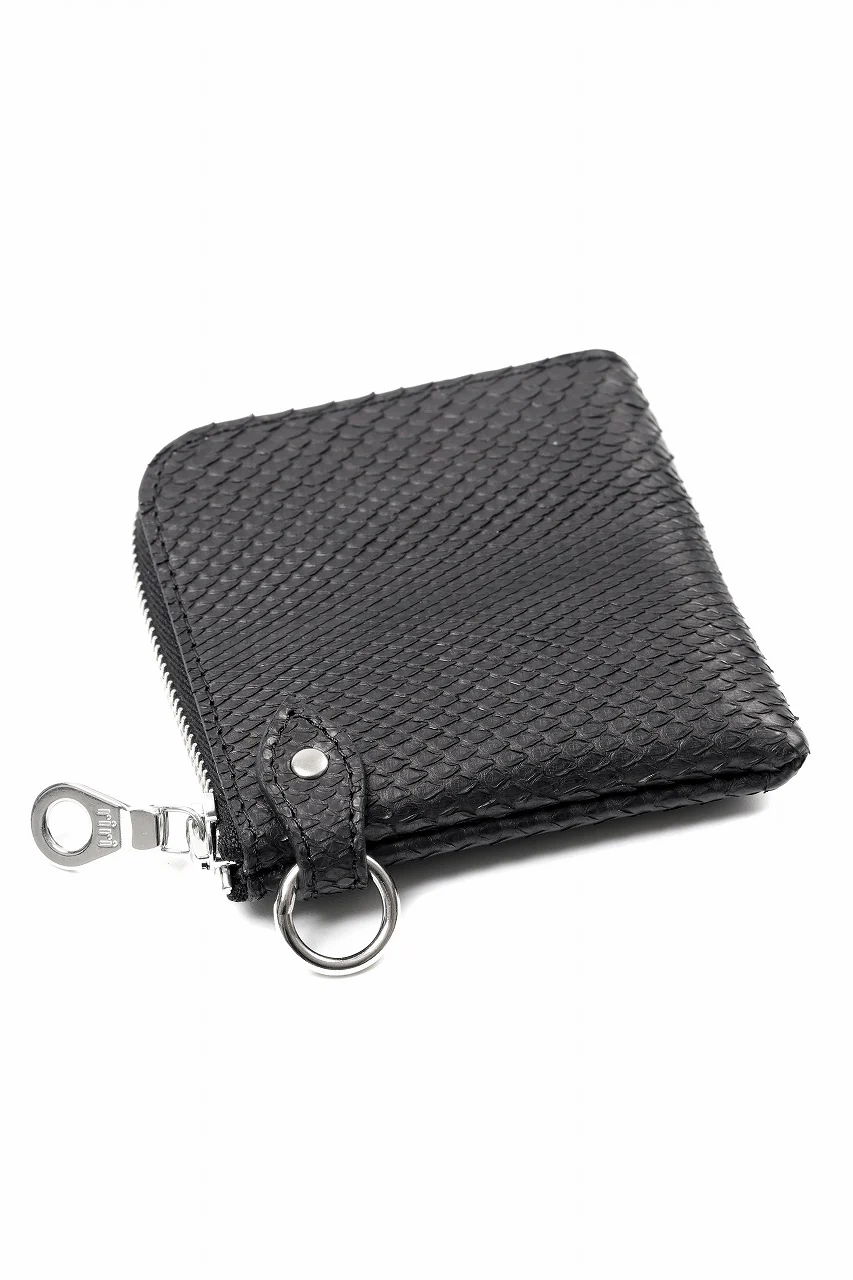 ISAMU KATAYAMA BACKLASH COIN PURSE / PYTHON LEATHER (BLACK) - Image 8