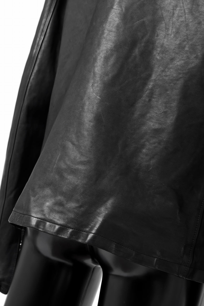 ISAMU KATAYAMA BACKLASH COLLARED ZIP JACKET / POLAND HORSE OBJECT DYED (BLACK) - Image 27
