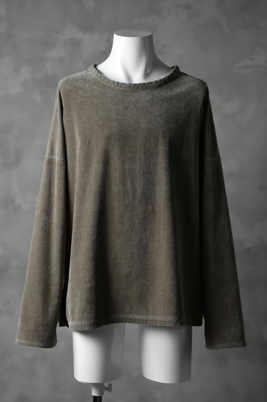 ISAMU KATAYAMA BACKLASH CORDUROY OVERSIZED TOPS / GARMENT DYED