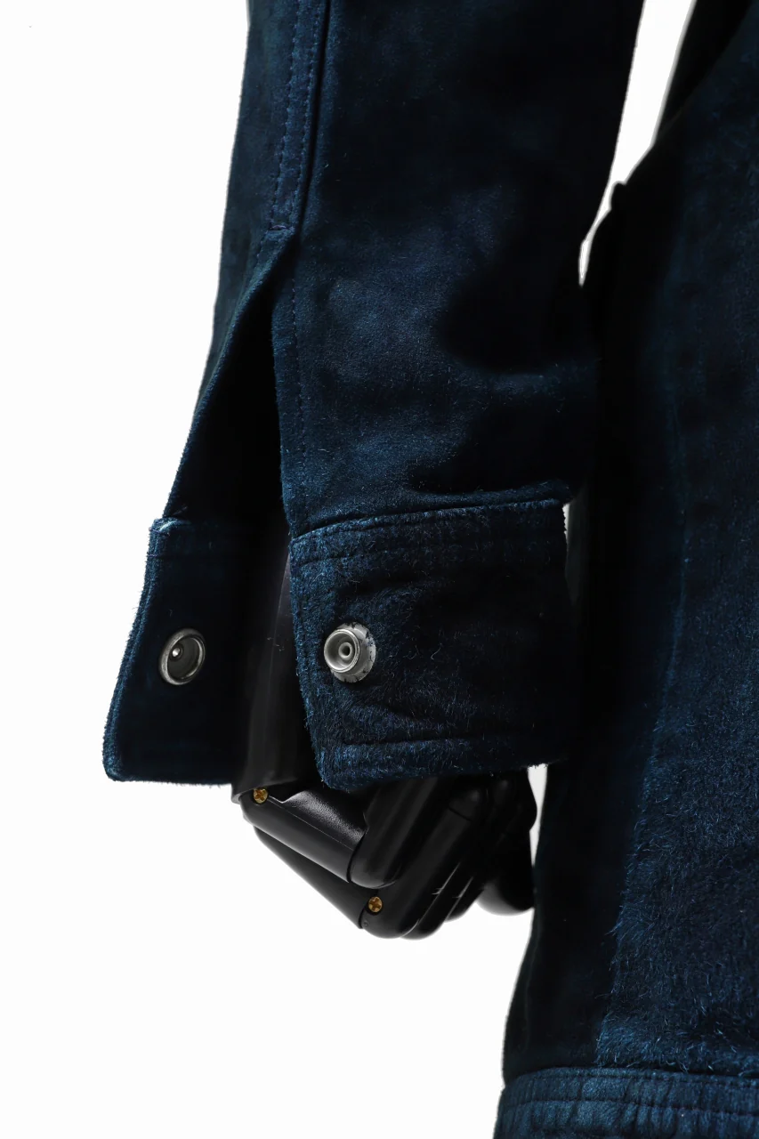 ISAMU KATAYAMA BACKLASH COVERALL JACKET / REVERSE CALF OBJECT DYED (NAVY) - Image 22