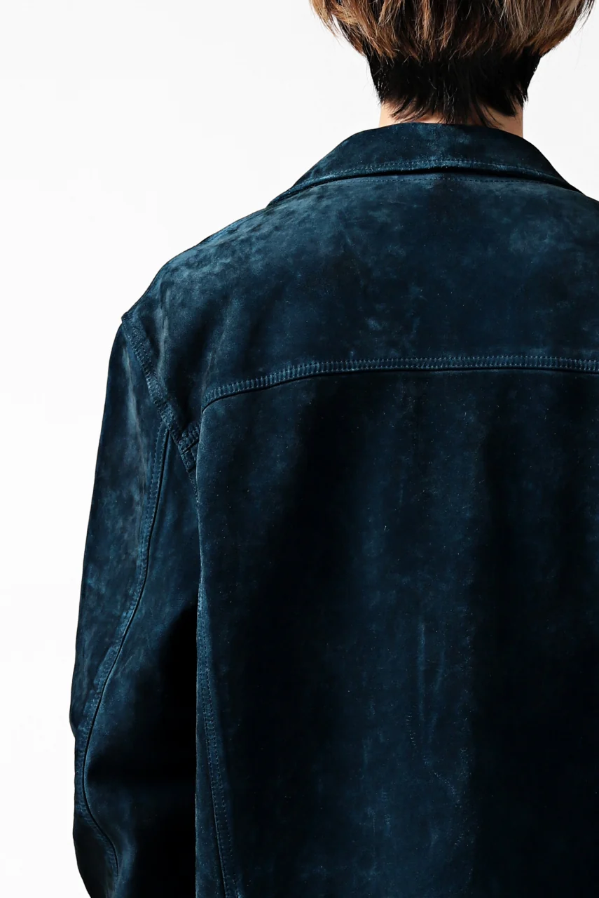 ISAMU KATAYAMA BACKLASH COVERALL JACKET / REVERSE CALF OBJECT DYED (NAVY) - Image 43