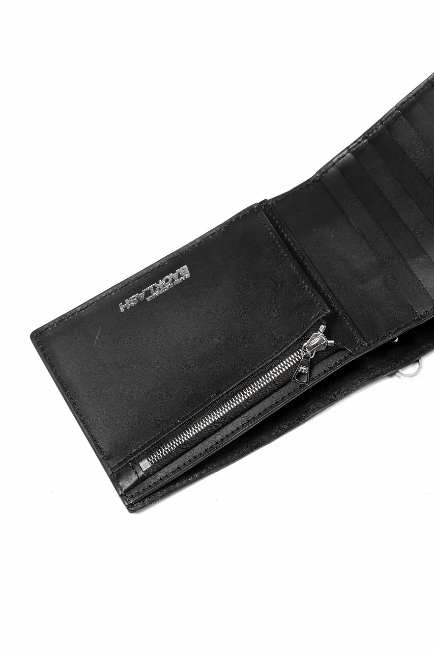 ISAMU KATAYAMA BACKLASH CROCODILE 2 FOLD WALLET / INK DYED (SUMI) - Image 10