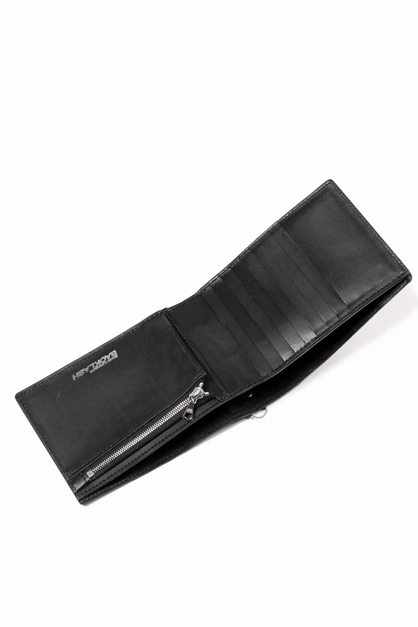 ISAMU KATAYAMA BACKLASH CROCODILE 2 FOLD WALLET / INK DYED (SUMI) - Image 11