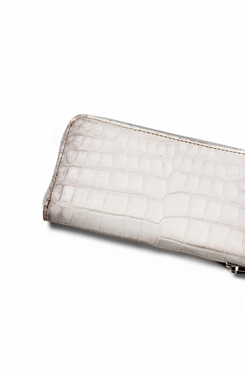 ISAMU KATAYAMA BACKLASH CROCODILE ROUND FASTNER WALLET (HIMALAYAS) - Image 10