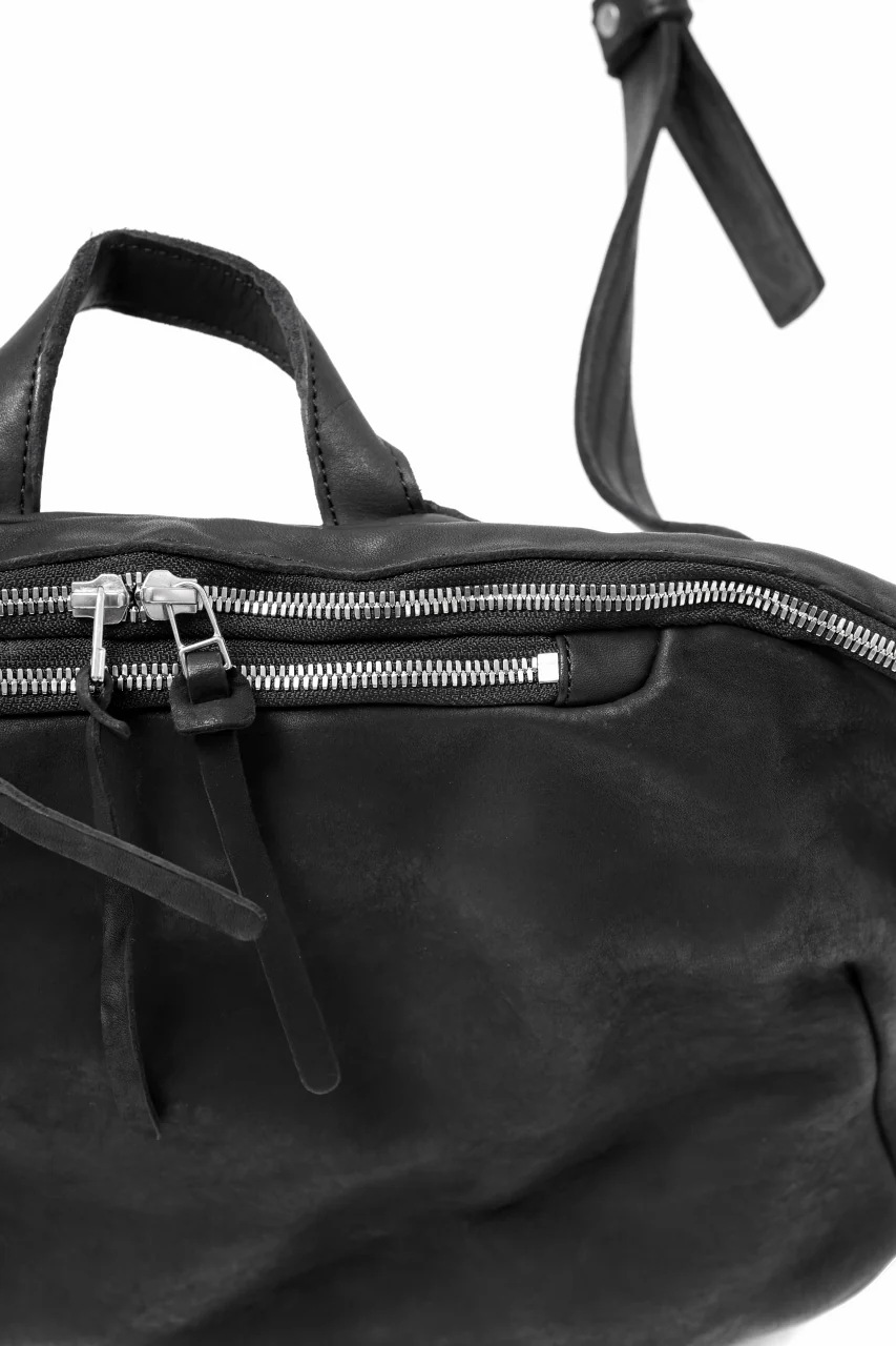 ISAMU KATAYAMA BACKLASH CROSSBODY BAG / DOUBLE-SHOULDER OBJECT DYED (BLACK) - Image 12