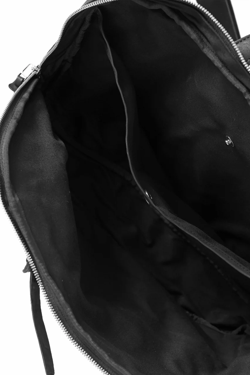 ISAMU KATAYAMA BACKLASH CROSSBODY BAG / DOUBLE-SHOULDER OBJECT DYED (BLACK) - Image 15