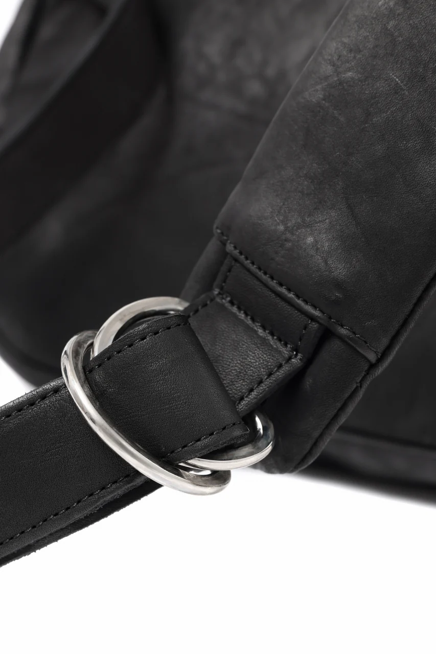 ISAMU KATAYAMA BACKLASH CROSSBODY BAG / DOUBLE-SHOULDER OBJECT DYED (BLACK) - Image 20