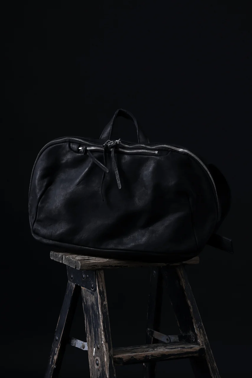 ISAMU KATAYAMA BACKLASH CROSSBODY BAG / DOUBLE-SHOULDER OBJECT DYED (BLACK) - Image 23