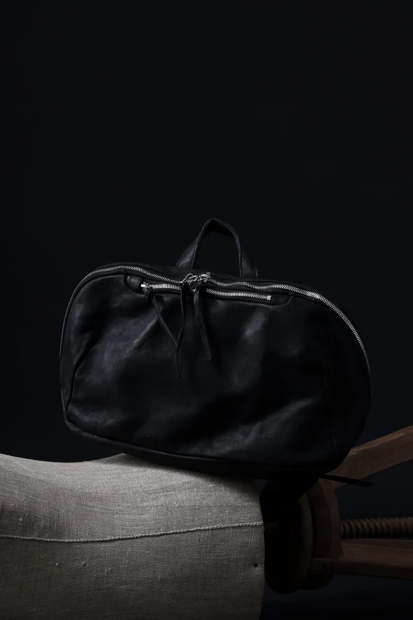 ISAMU KATAYAMA BACKLASH CROSSBODY BAG / DOUBLE-SHOULDER OBJECT DYED (BLACK) - Image 26
