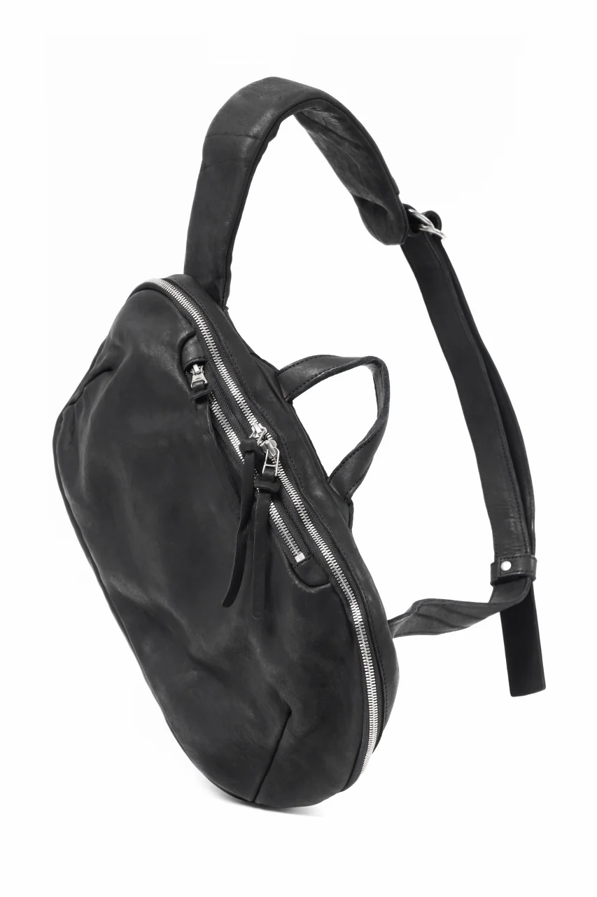 ISAMU KATAYAMA BACKLASH CROSSBODY BAG / DOUBLE-SHOULDER OBJECT DYED (BLACK) - Image 3