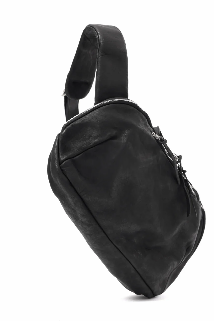 ISAMU KATAYAMA BACKLASH CROSSBODY BAG / DOUBLE-SHOULDER OBJECT DYED (BLACK) - Image 4