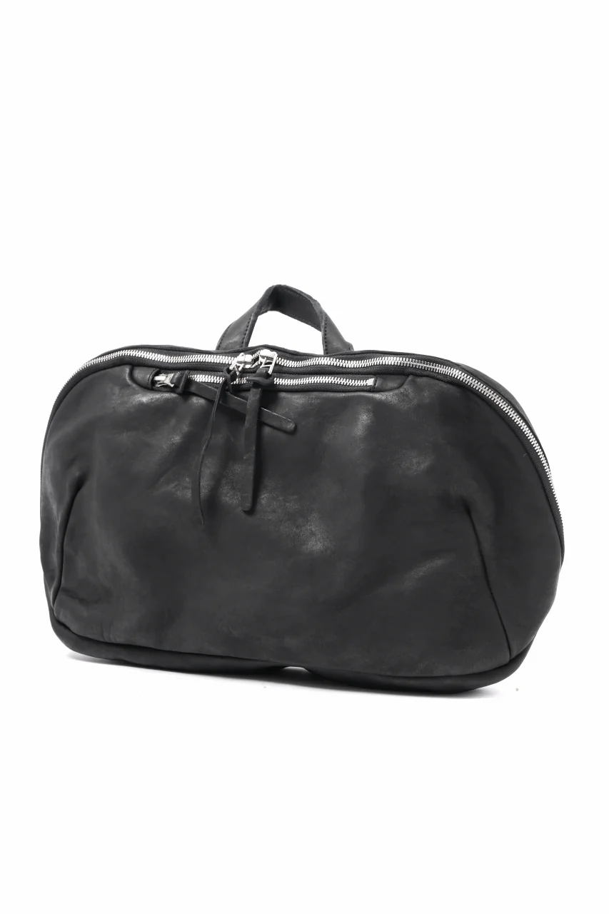 ISAMU KATAYAMA BACKLASH CROSSBODY BAG / DOUBLE-SHOULDER OBJECT DYED (BLACK) - Image 7