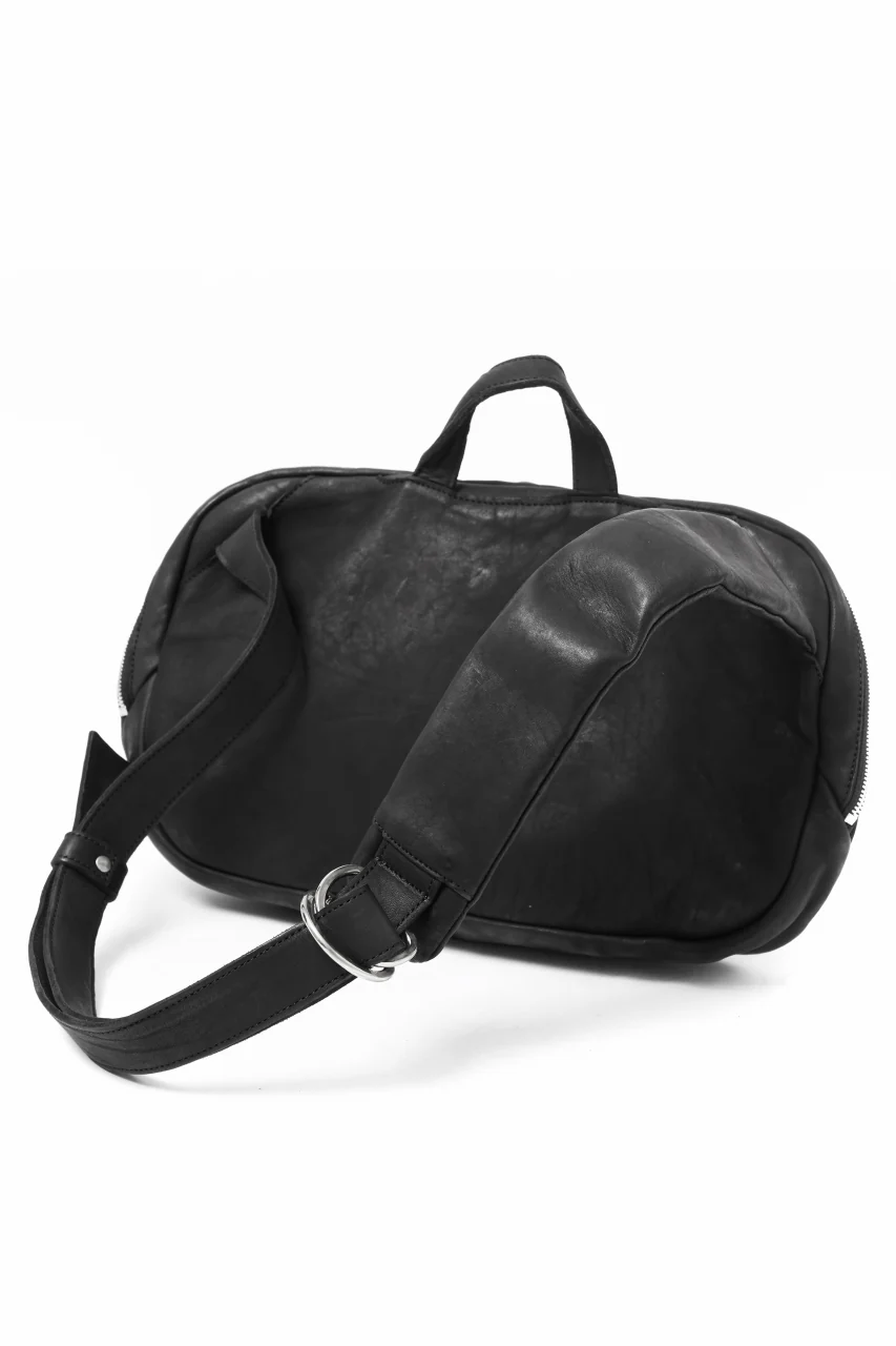 ISAMU KATAYAMA BACKLASH CROSSBODY BAG / DOUBLE-SHOULDER OBJECT DYED (BLACK) - Image 8