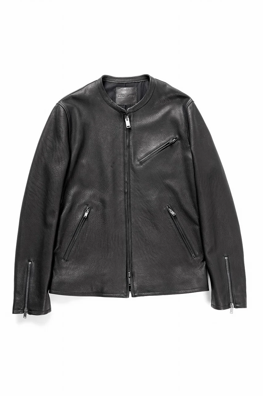 ISAMU KATAYAMA BACKLASH DEERSKIN SINGLE BLOUSON (BLACK)