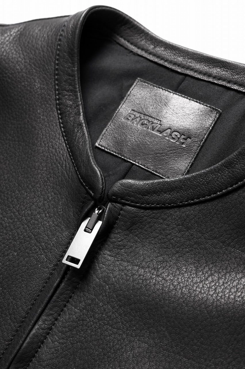 ISAMU KATAYAMA BACKLASH DEERSKIN SINGLE BLOUSON (BLACK) - Image 15