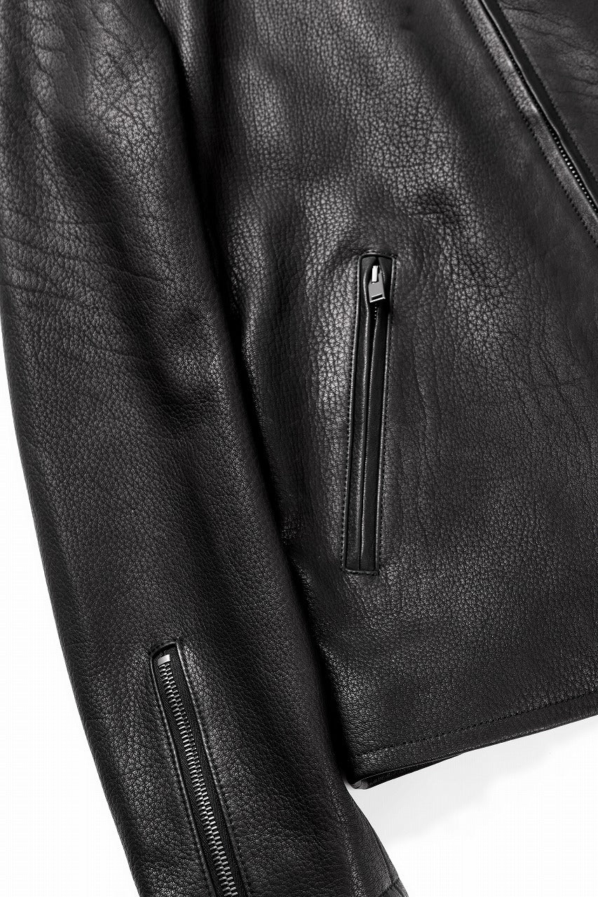ISAMU KATAYAMA BACKLASH DEERSKIN SINGLE BLOUSON (BLACK) - Image 17
