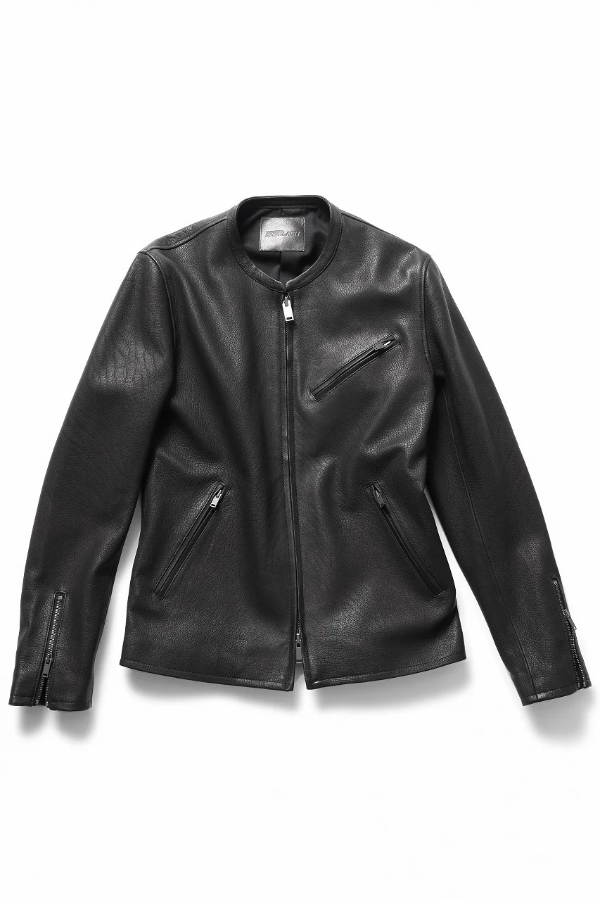 ISAMU KATAYAMA BACKLASH DEERSKIN SINGLE BLOUSON (BLACK) - Image 4