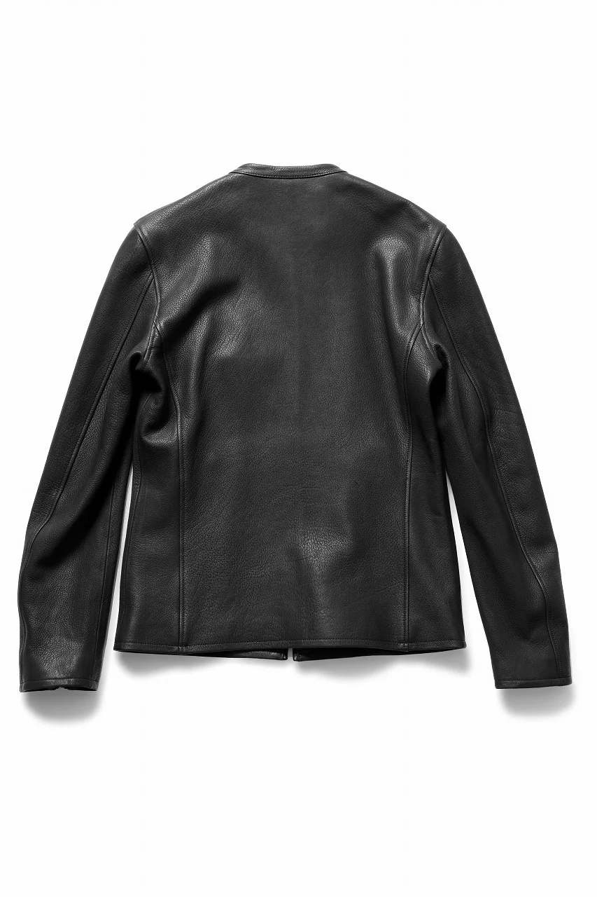 ISAMU KATAYAMA BACKLASH DEERSKIN SINGLE BLOUSON (BLACK) - Image 5