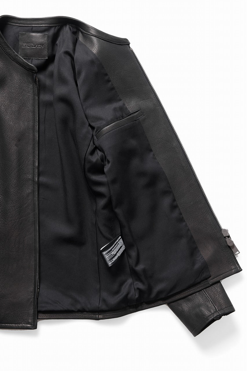 ISAMU KATAYAMA BACKLASH DEERSKIN SINGLE BLOUSON (BLACK) - Image 6