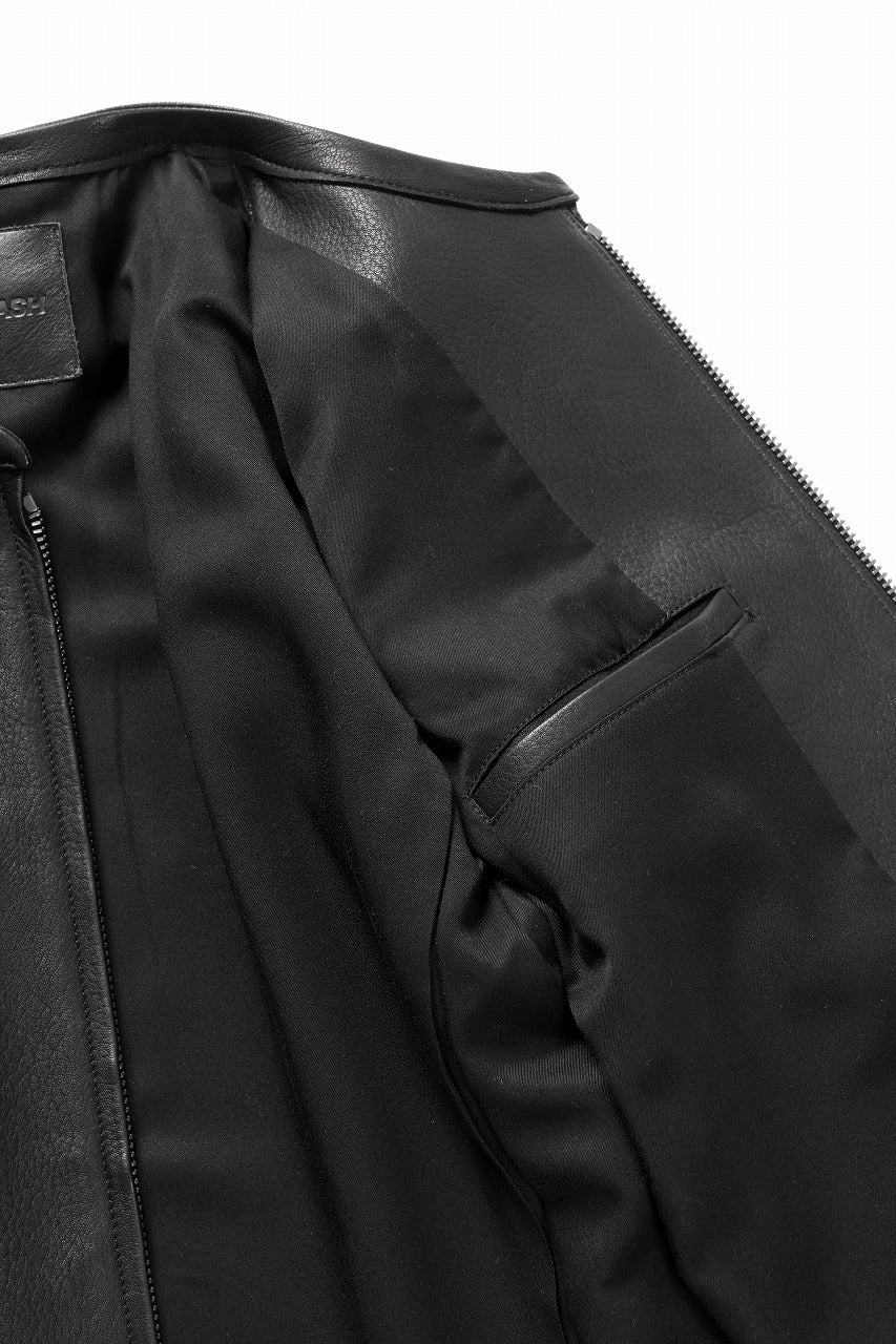 ISAMU KATAYAMA BACKLASH DEERSKIN SINGLE BLOUSON (BLACK) - Image 7