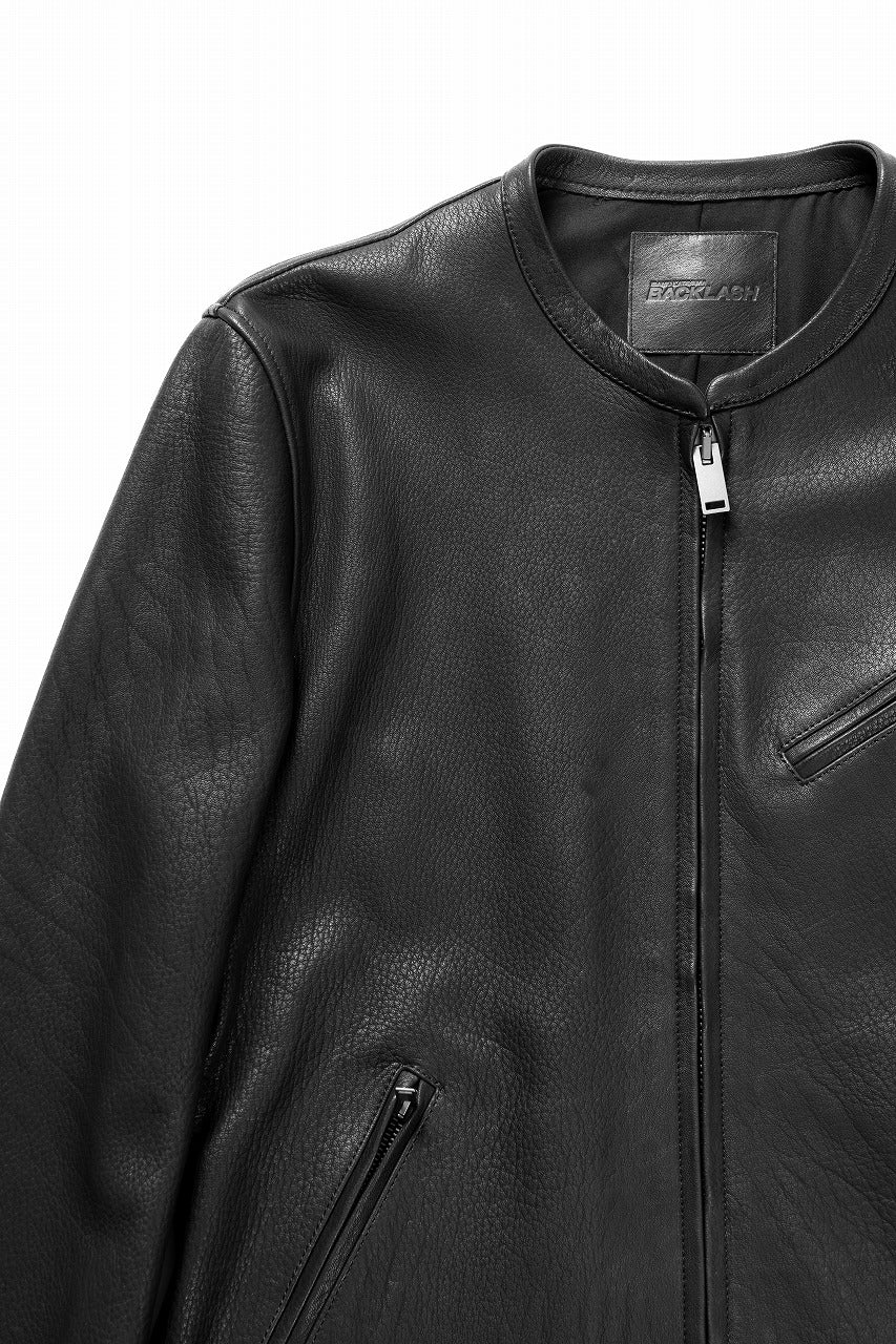 ISAMU KATAYAMA BACKLASH DEERSKIN SINGLE BLOUSON (BLACK) - Image 9
