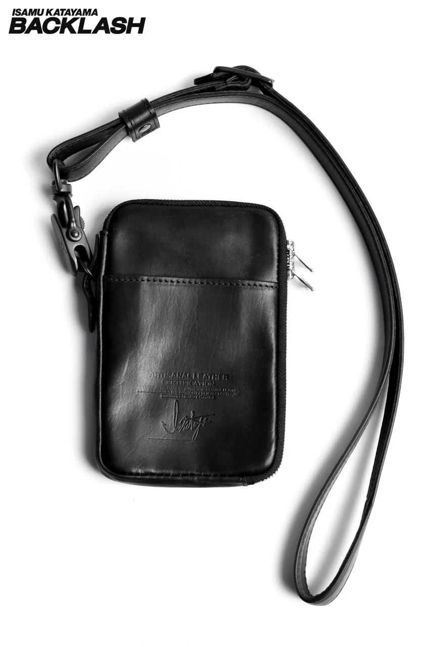ISAMU KATAYAMA BACKLASH DETACHABLE STRAP BAG / JP-TANNED HORSE WAXY-FINISH