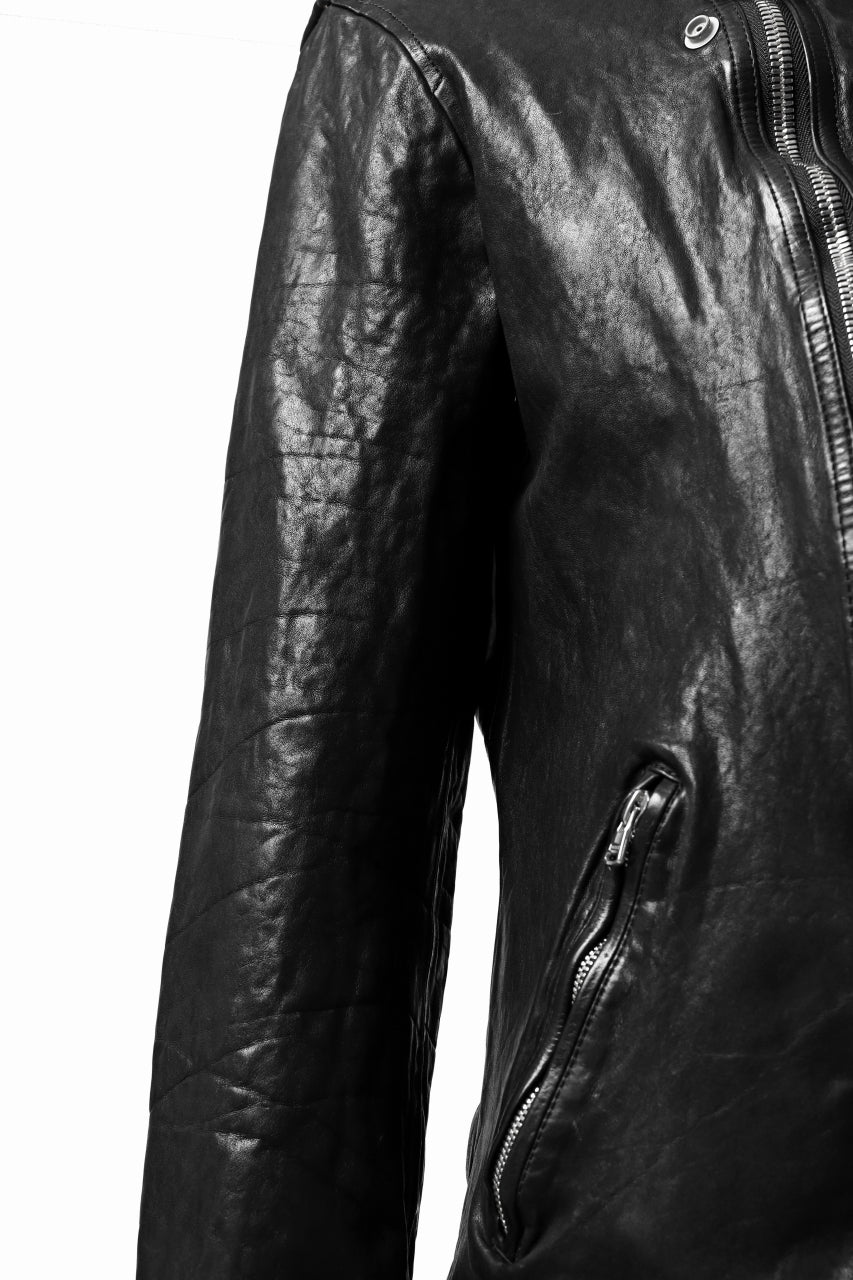 ISAMU KATAYAMA BACKLASH DOUBLE BREASTED JACKET / DOUBLE-SHOULDER OBJECT DYED (BLACK) - Image 32