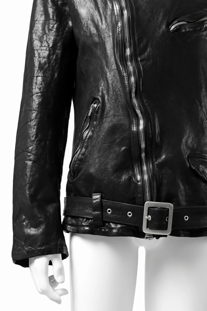 ISAMU KATAYAMA BACKLASH DOUBLE BREASTED JACKET / DOUBLE-SHOULDER OBJECT DYED (BLACK) - Image 37