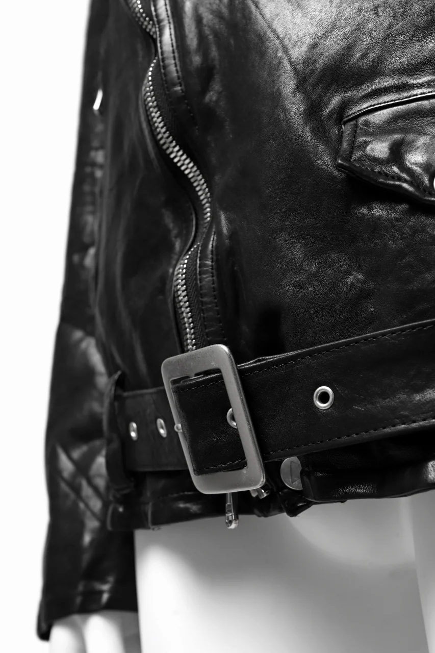ISAMU KATAYAMA BACKLASH DOUBLE BREASTED JACKET / DOUBLE-SHOULDER OBJECT DYED (BLACK) - Image 41