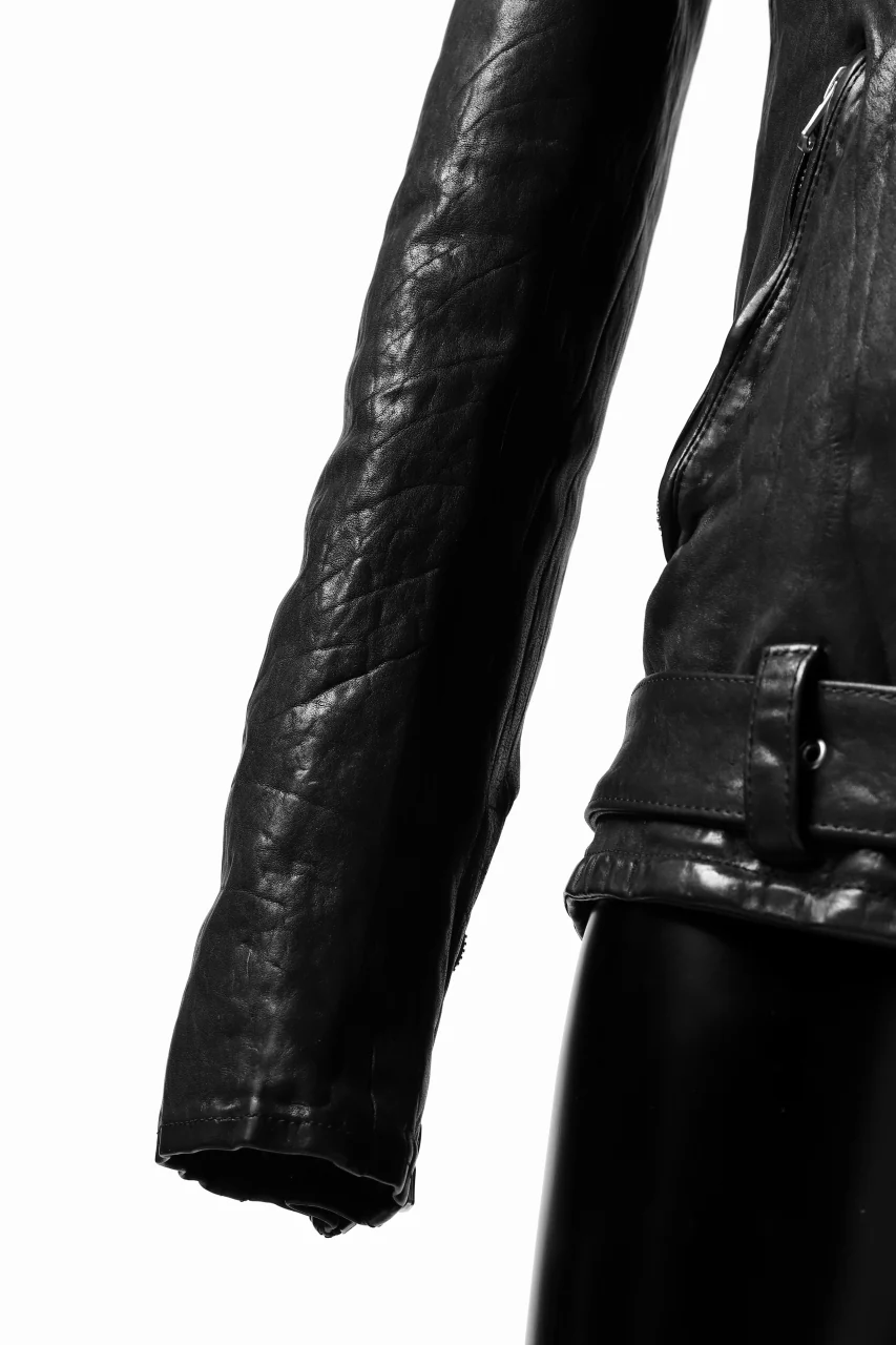 ISAMU KATAYAMA BACKLASH DOUBLE BREASTED JACKET / DOUBLE-SHOULDER OBJECT DYED (BLACK) - Image 34