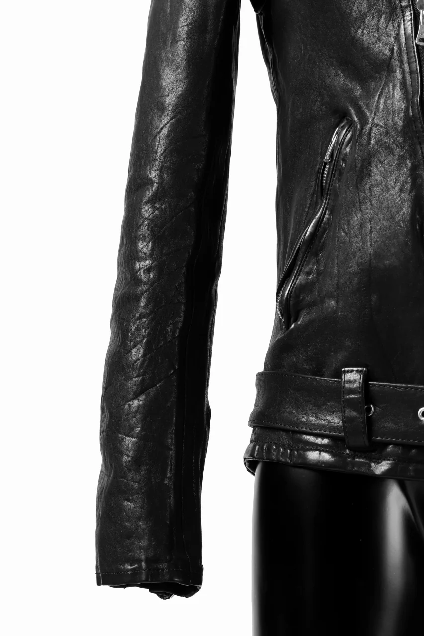 ISAMU KATAYAMA BACKLASH DOUBLE BREASTED JACKET / DOUBLE-SHOULDER OBJECT DYED (BLACK) - Image 35