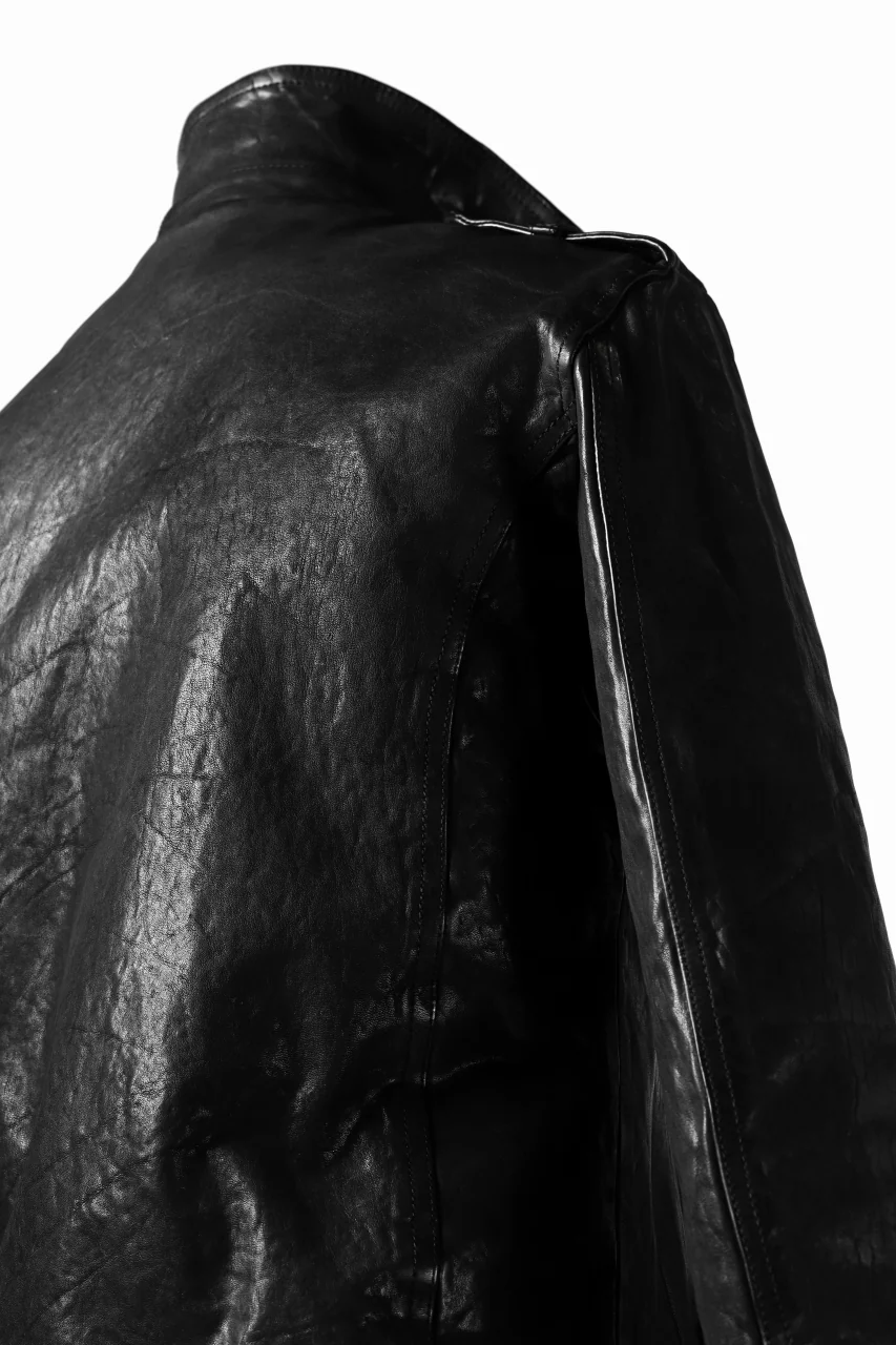 ISAMU KATAYAMA BACKLASH DOUBLE BREASTED JACKET / DOUBLE-SHOULDER OBJECT DYED (BLACK) - Image 43