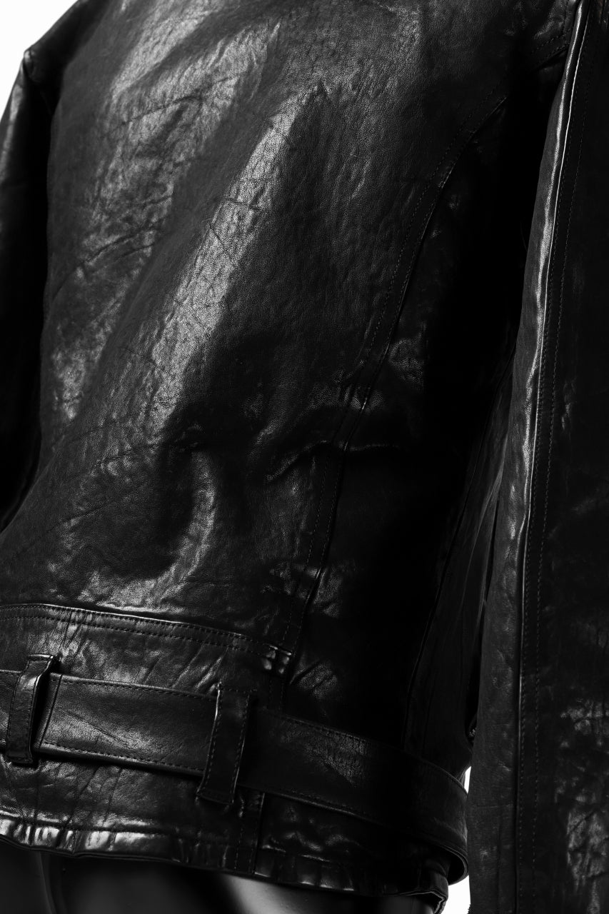 ISAMU KATAYAMA BACKLASH DOUBLE BREASTED JACKET / DOUBLE-SHOULDER OBJECT DYED (BLACK) - Image 45