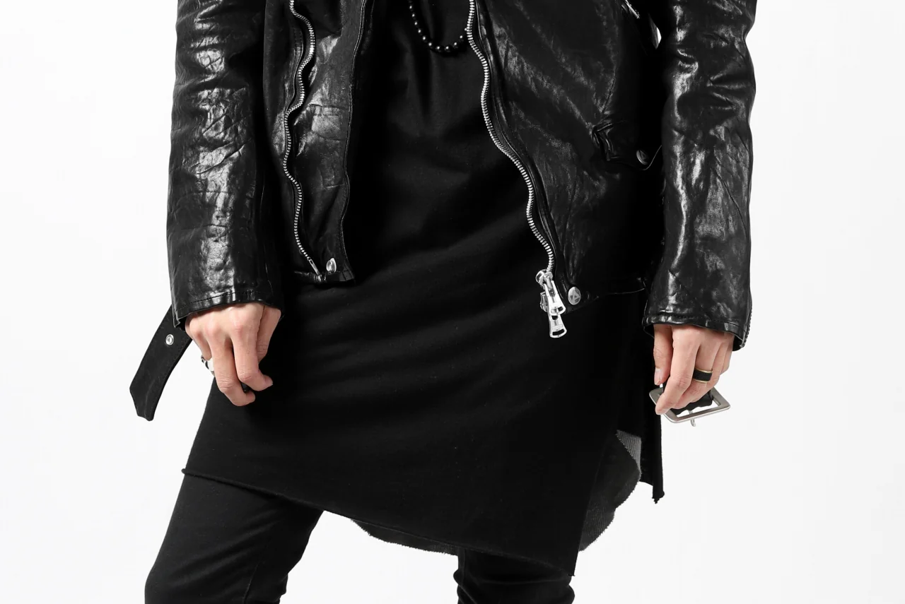 ISAMU KATAYAMA BACKLASH DOUBLE BREASTED JACKET / DOUBLE-SHOULDER OBJECT DYED (BLACK) - Image 94