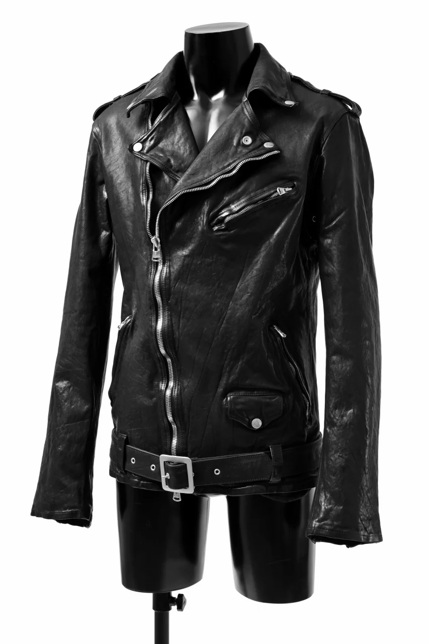 ISAMU KATAYAMA BACKLASH DOUBLE BREASTED JACKET / DOUBLE-SHOULDER OBJECT DYED (BLACK) - Image 18