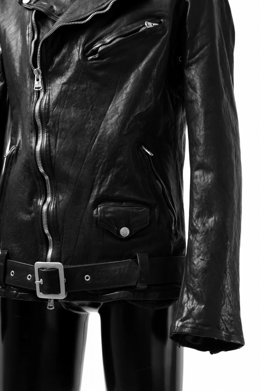 ISAMU KATAYAMA BACKLASH DOUBLE BREASTED JACKET / DOUBLE-SHOULDER OBJECT DYED (BLACK) - Image 30