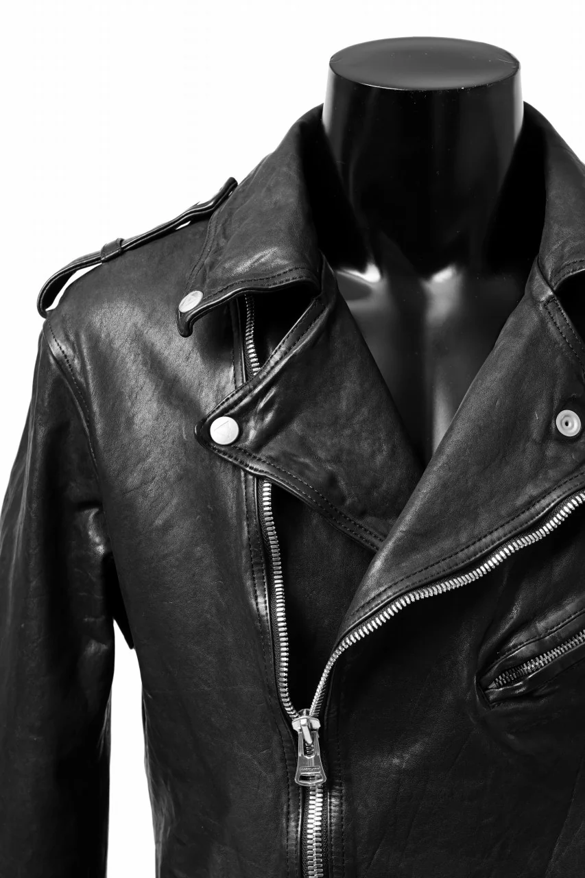 ISAMU KATAYAMA BACKLASH DOUBLE BREASTED JACKET / DOUBLE-SHOULDER OBJECT DYED (BLACK) - Image 31