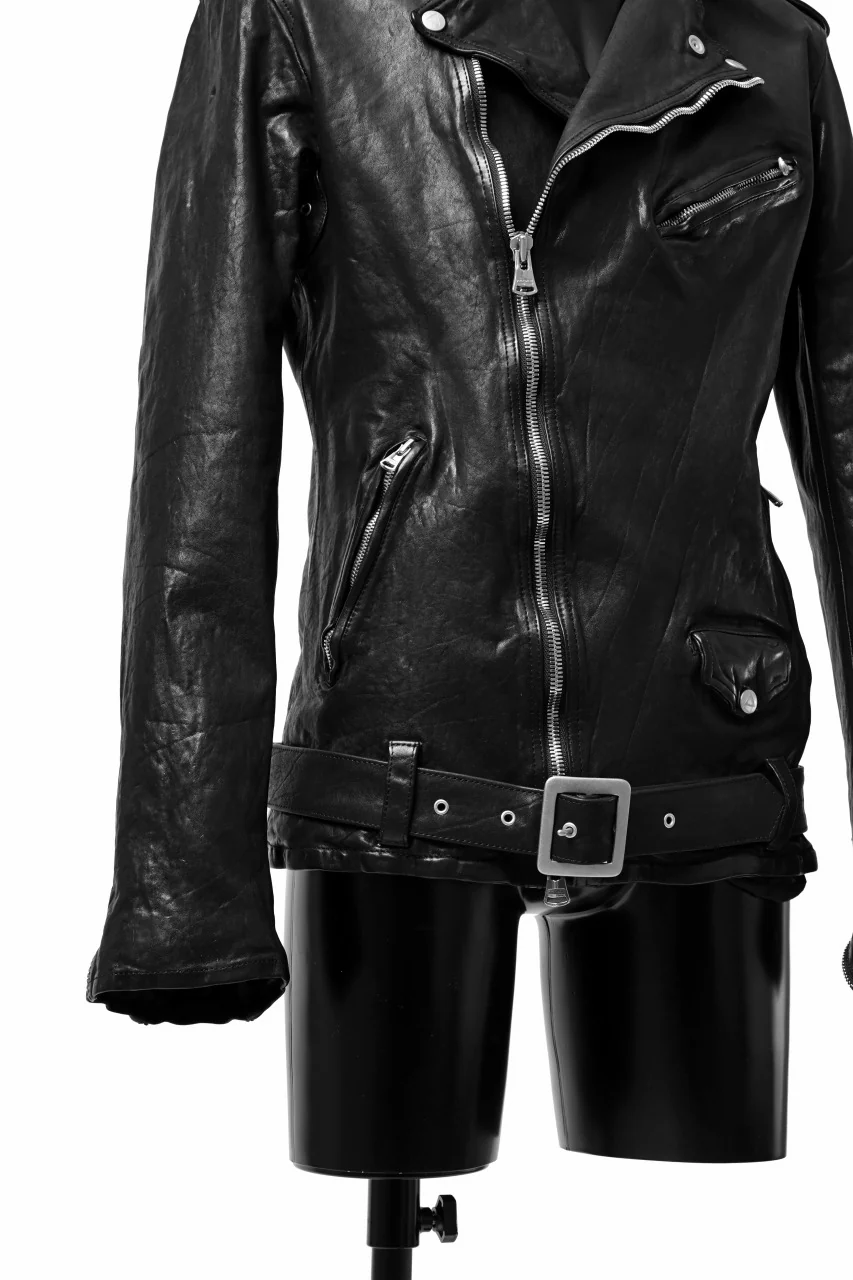 ISAMU KATAYAMA BACKLASH DOUBLE BREASTED JACKET / DOUBLE-SHOULDER OBJECT DYED (BLACK) - Image 33