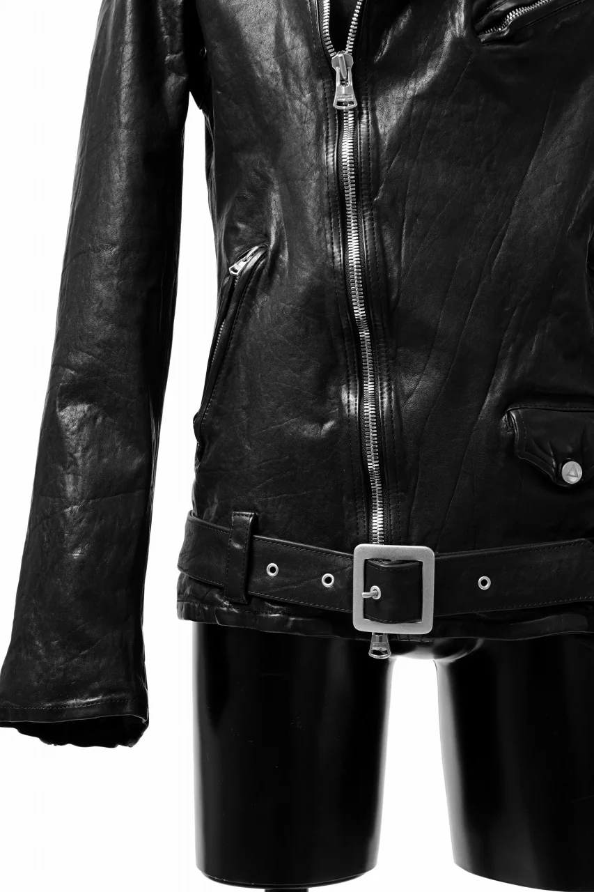 ISAMU KATAYAMA BACKLASH DOUBLE BREASTED JACKET / DOUBLE-SHOULDER OBJECT DYED (BLACK) - Image 34