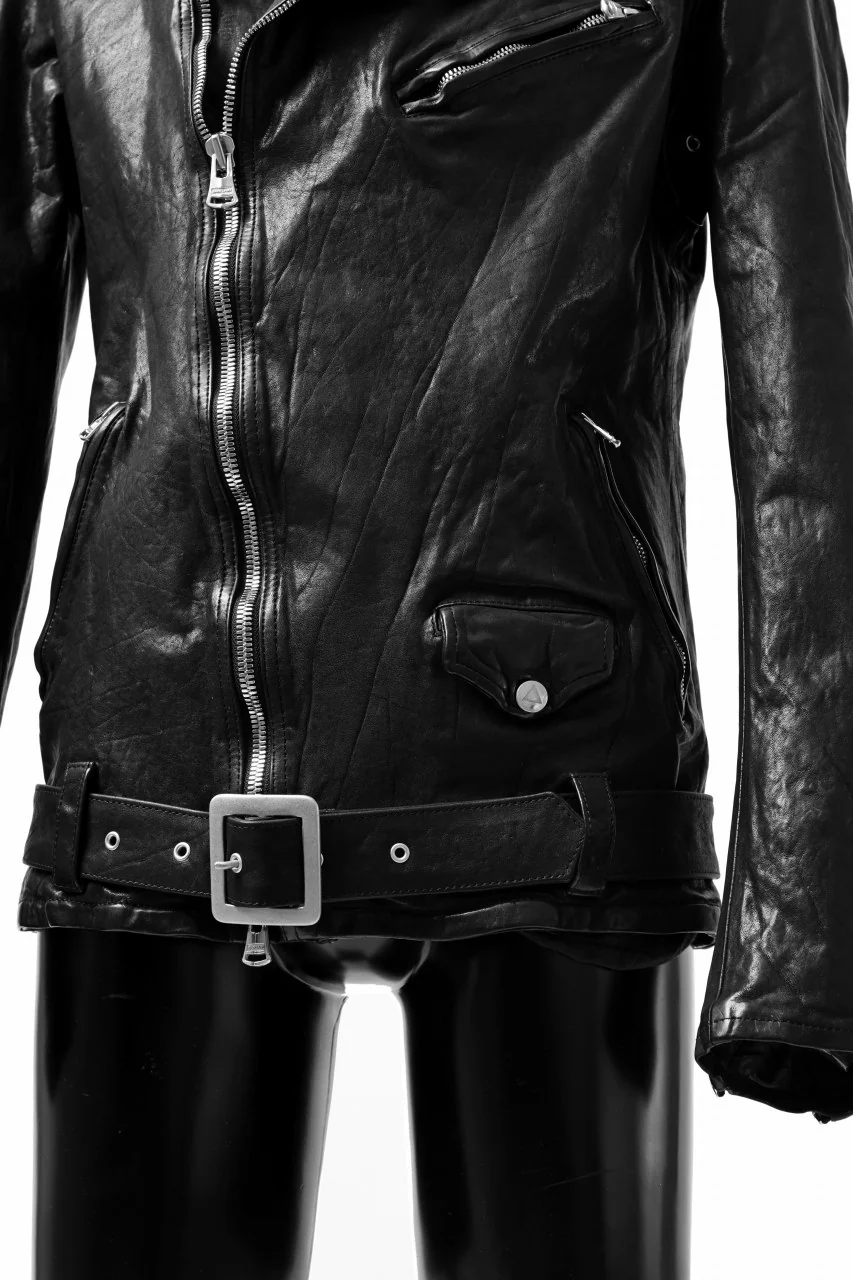 ISAMU KATAYAMA BACKLASH DOUBLE BREASTED JACKET / DOUBLE-SHOULDER OBJECT DYED (BLACK) - Image 35