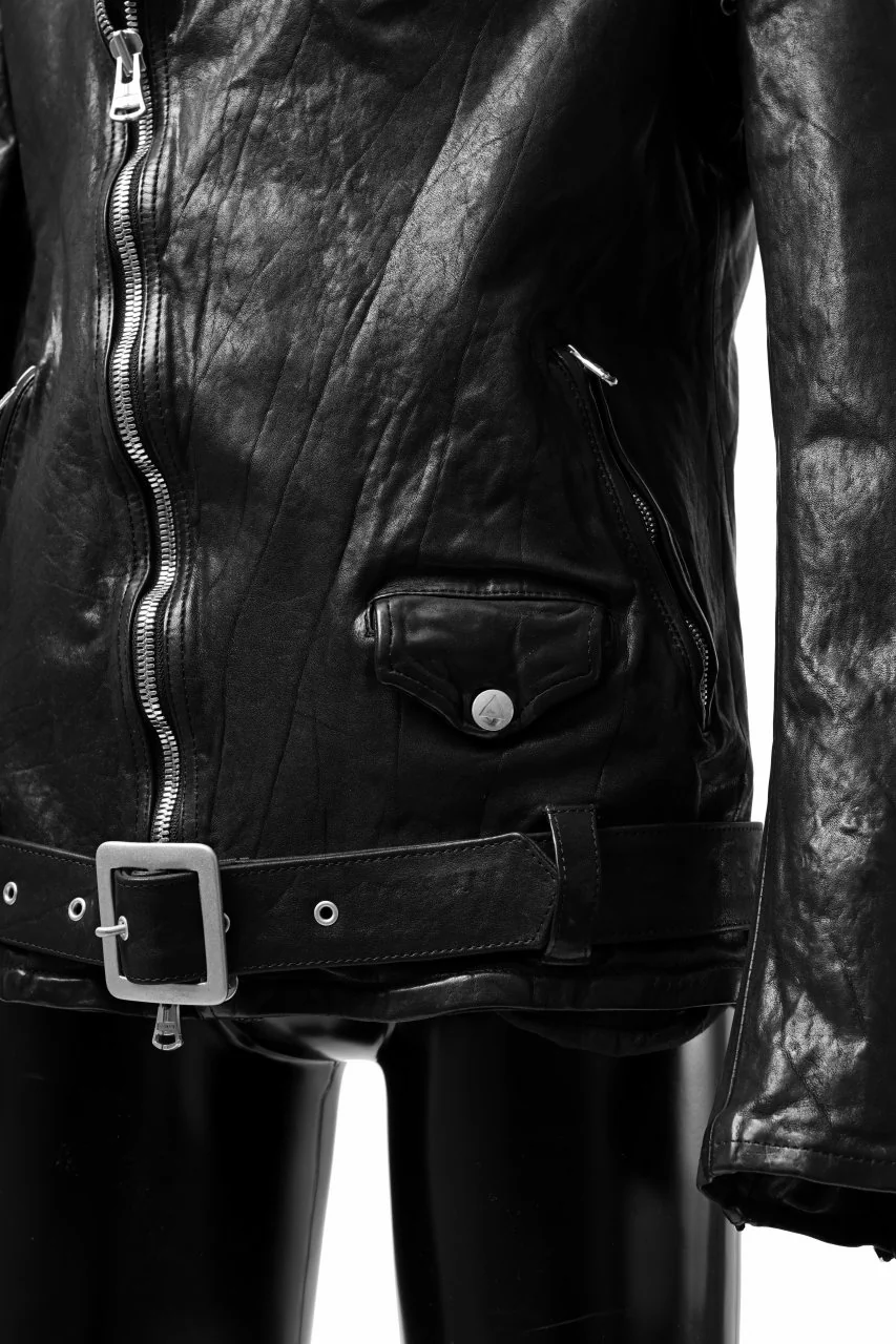ISAMU KATAYAMA BACKLASH DOUBLE BREASTED JACKET / DOUBLE-SHOULDER OBJECT DYED (BLACK) - Image 36