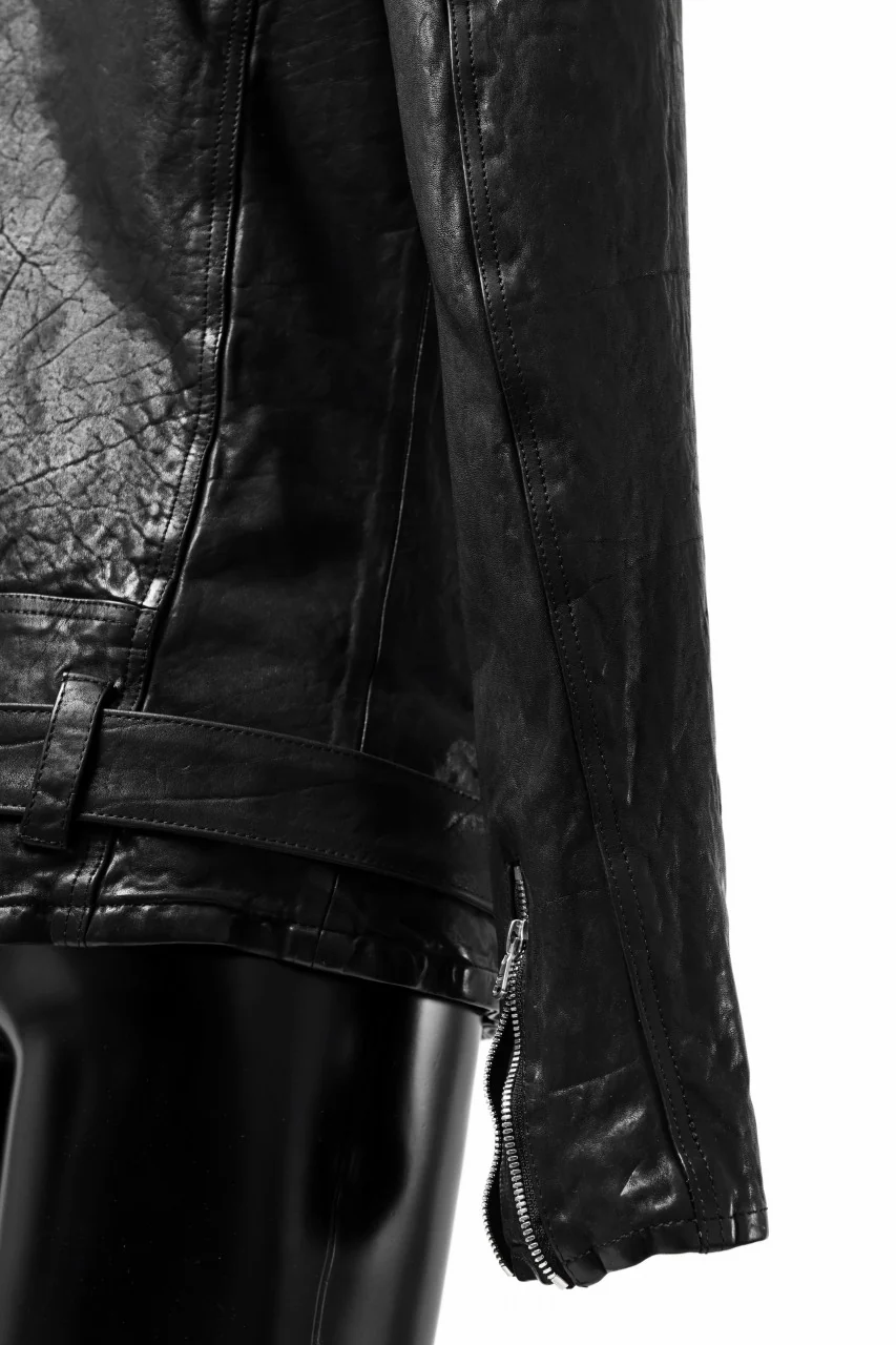 ISAMU KATAYAMA BACKLASH DOUBLE BREASTED JACKET / DOUBLE-SHOULDER OBJECT DYED (BLACK) - Image 50