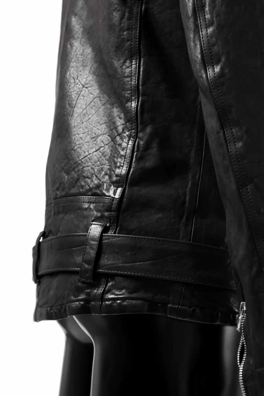 ISAMU KATAYAMA BACKLASH DOUBLE BREASTED JACKET / DOUBLE-SHOULDER OBJECT DYED (BLACK) - Image 52