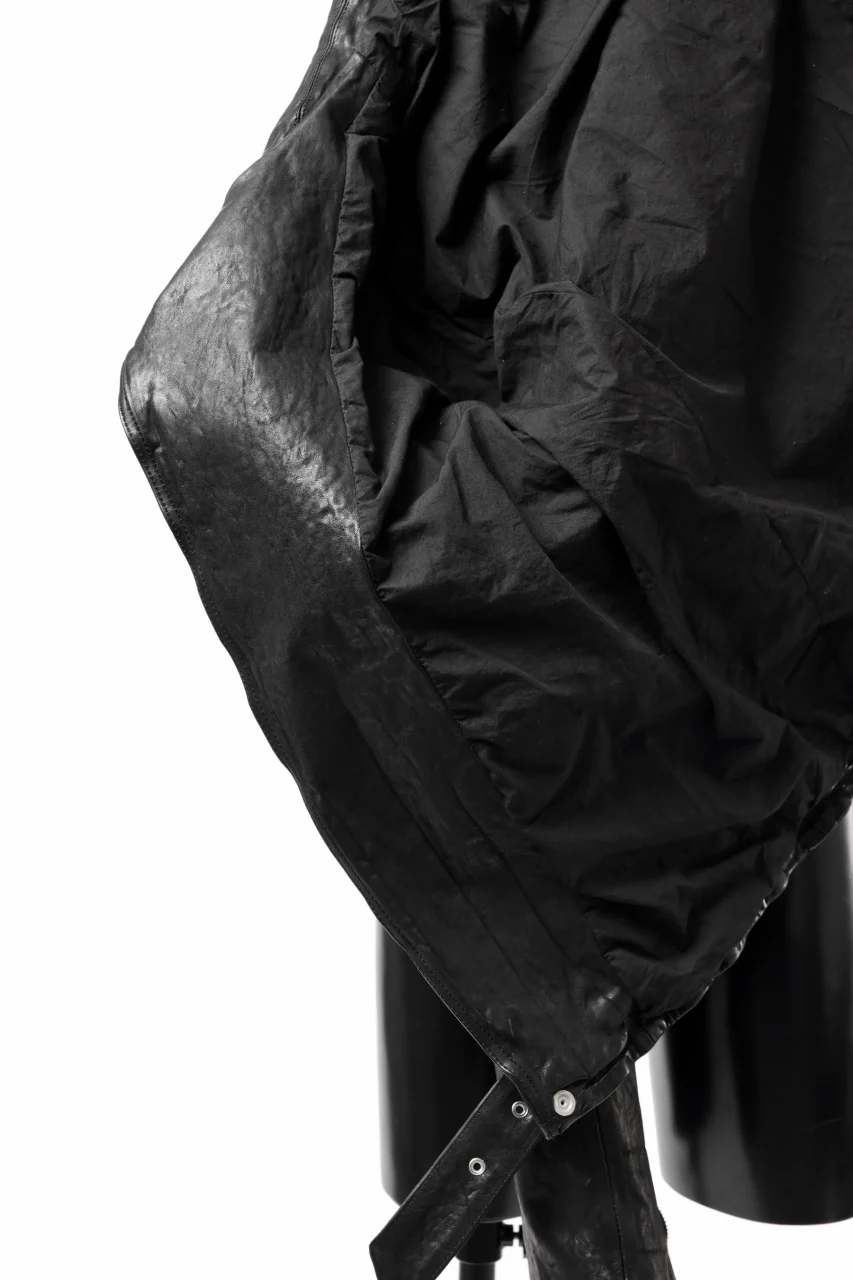 ISAMU KATAYAMA BACKLASH DOUBLE BREASTED JACKET / DOUBLE-SHOULDER OBJECT DYED (BLACK) - Image 57