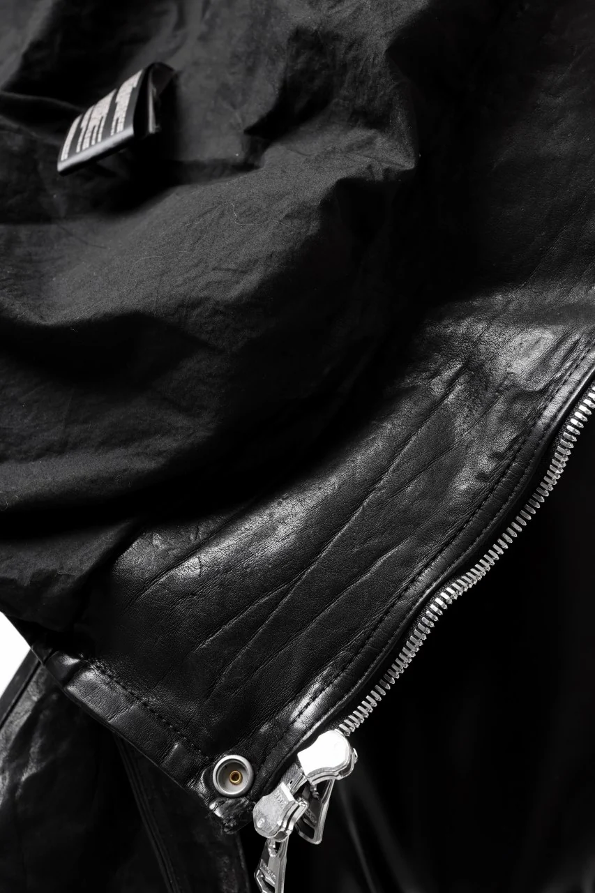 ISAMU KATAYAMA BACKLASH DOUBLE BREASTED JACKET / DOUBLE-SHOULDER OBJECT DYED (BLACK) - Image 58