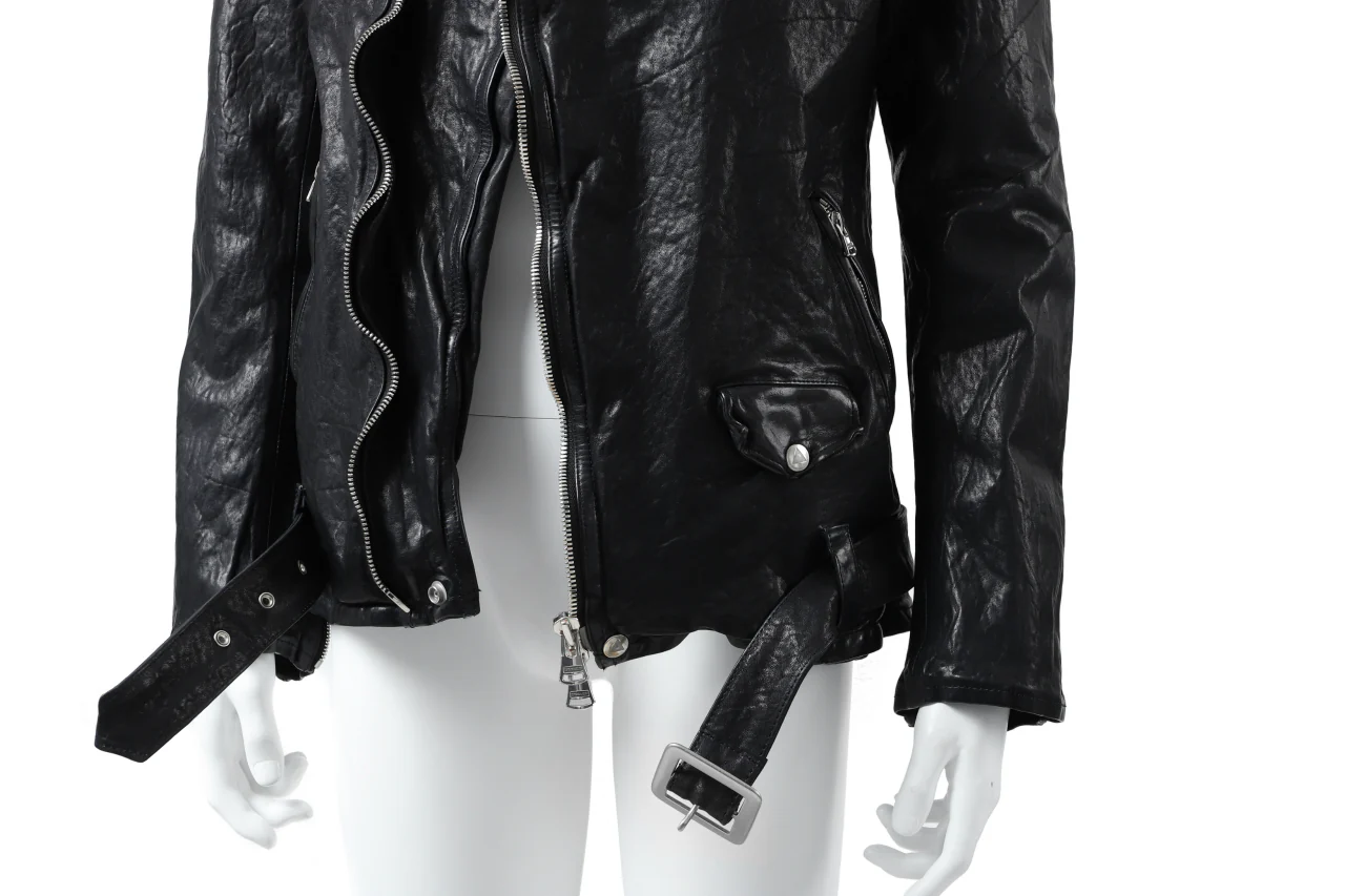 ISAMU KATAYAMA BACKLASH DOUBLE BREASTED JACKET / DOUBLE-SHOULDER OBJECT DYED (MIDNIGHT BLACK) - Image 35